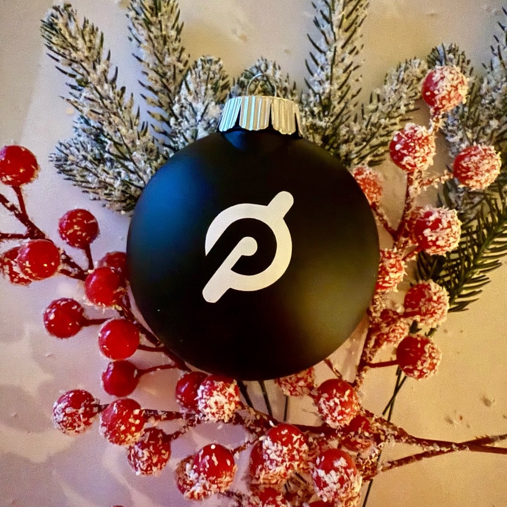 Peloton Black Holiday Ornament